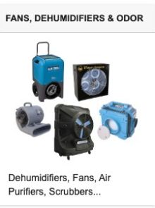 fans  dehumidifiers   odor