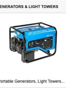 generators   light towers